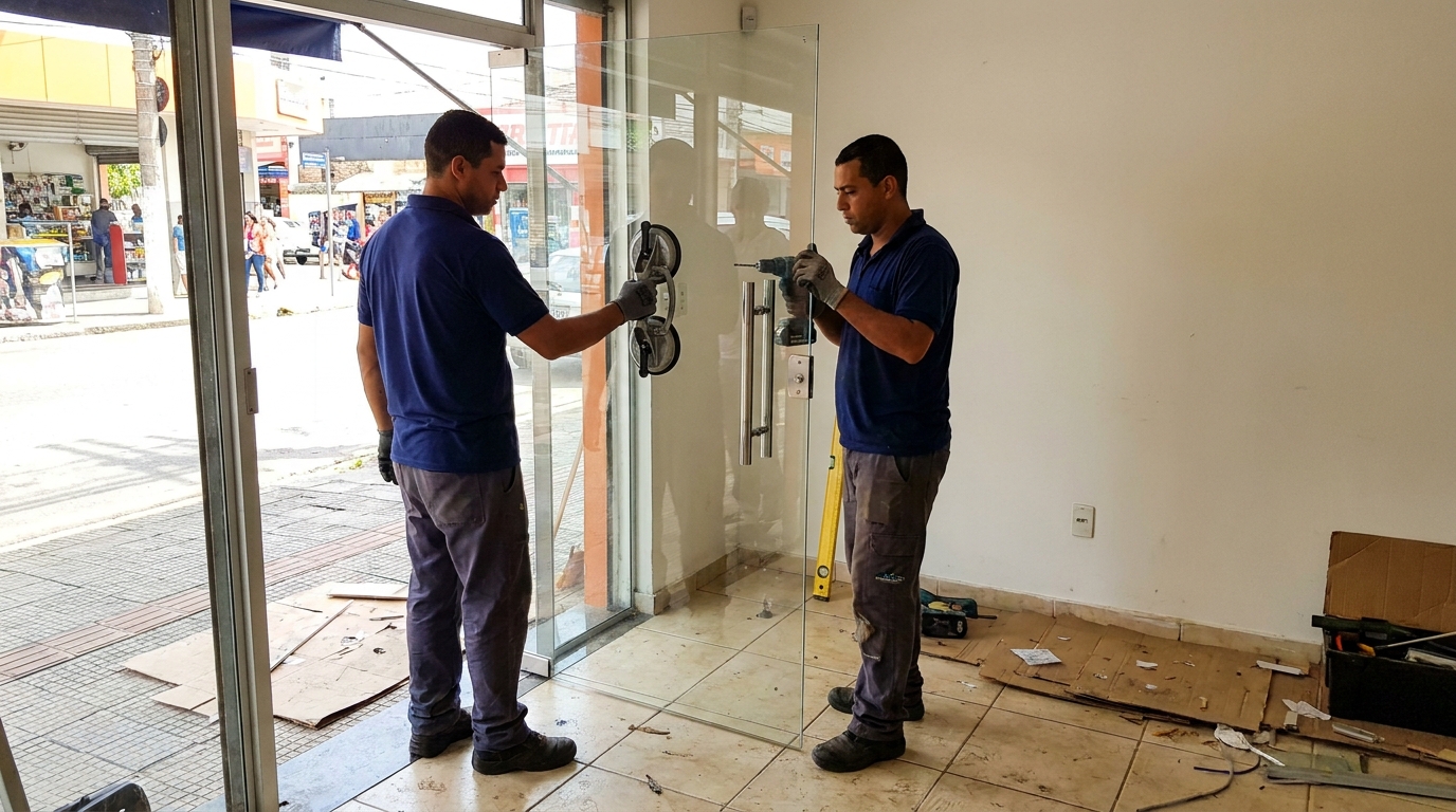 Portas em Vidro em Santa Maria‑RS